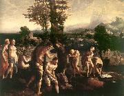 SCOREL, Jan van The Baptism of Christ sag oil painting